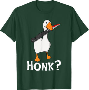 Odd Love Halloween Murderous Goose With Knife True Crime T-Shirt - T-Shirt | Forest