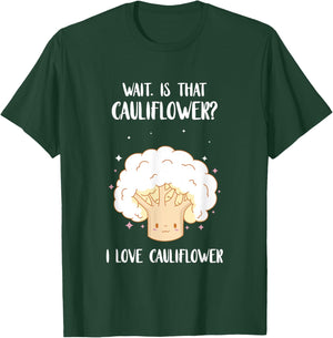 I Love Cauliflower Vegetarian Healthy Vegetable Food Vegan T-Shirt - T-Shirt | Forest
