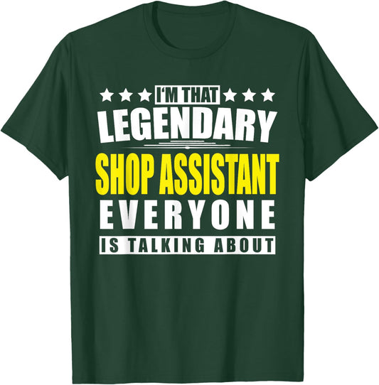 Shop Assistant - Funny Personalized Gift T-Shirt - T-Shirt | Forest
