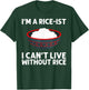 Funny Rice Art Women Asian Chinese Filipino Food T-Shirt - T-Shirt | Forest