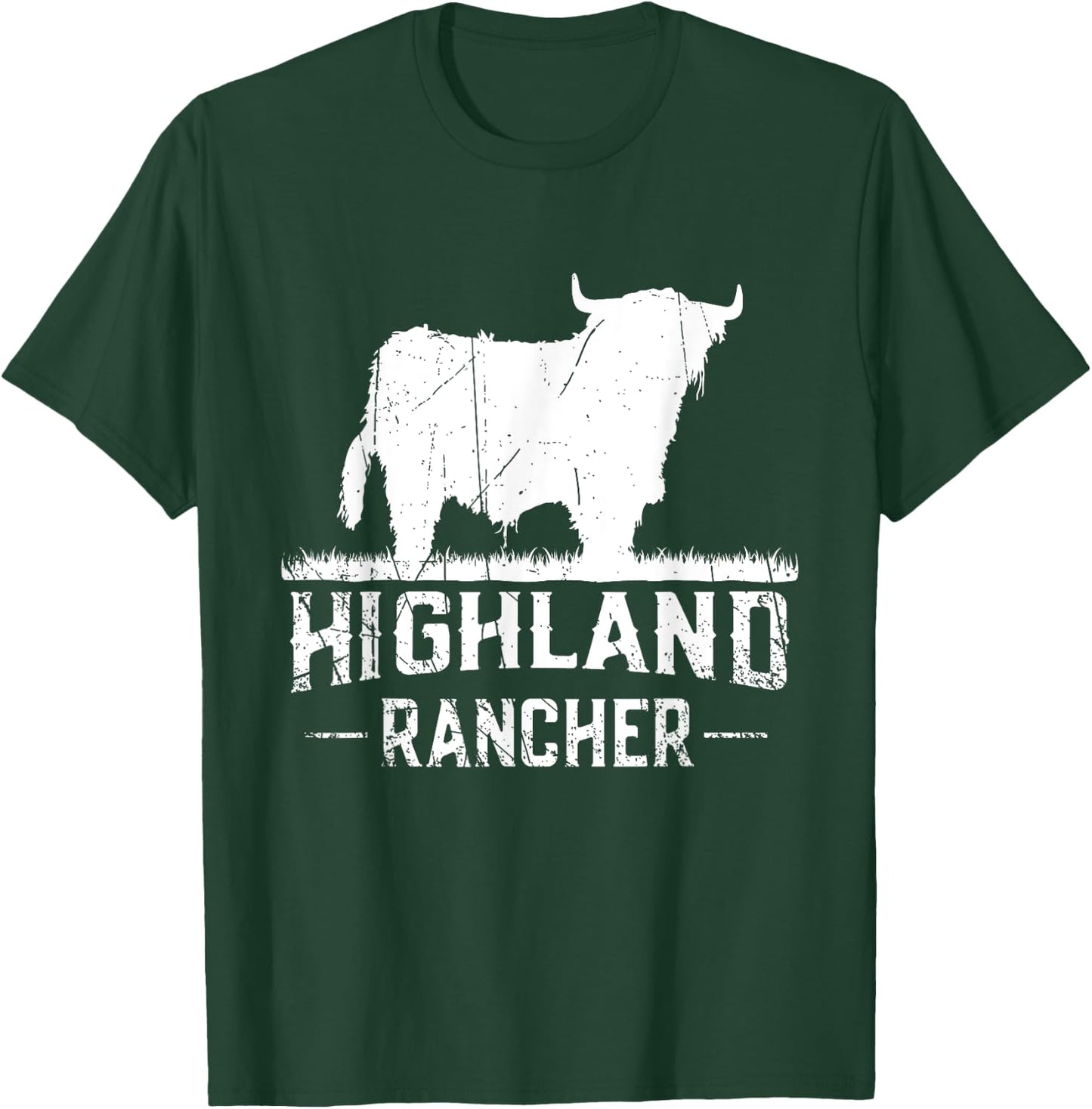 Highland Rancher - Scottish Highland Cow For Cattle Farmer T-Shirt - T-Shirt | Forest
