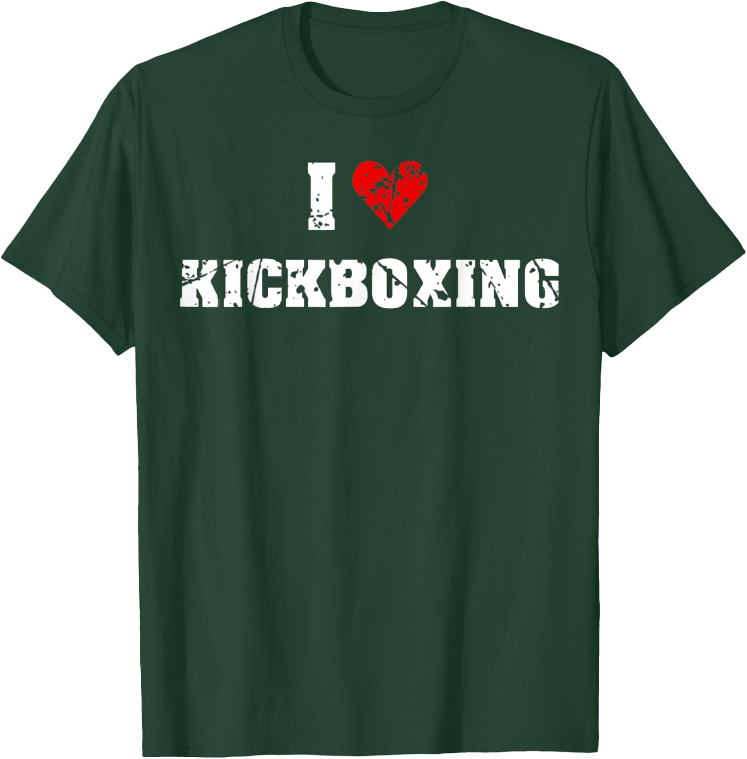 I Love Kickboxing Gym Fitness women Retro Vintage T-Shirt - T-Shirt | Forest