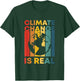 Retro Climate Change Is Real Earth Day Nature Conservancy T-Shirt - T-Shirt | Forest