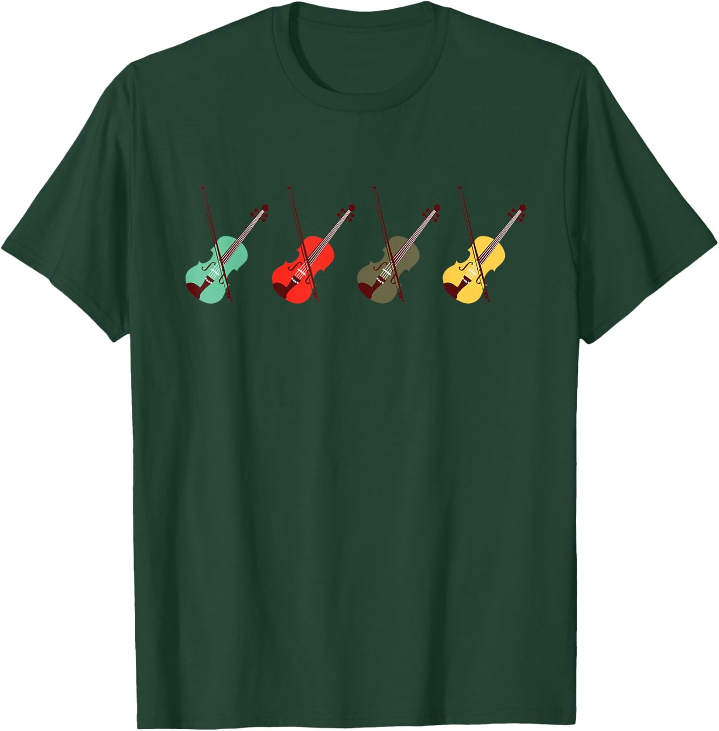 Love Violin Violin Shirt with Bows | Orchestra for Kids, , Grey, S T-Shirt - T-Shirt | Forest