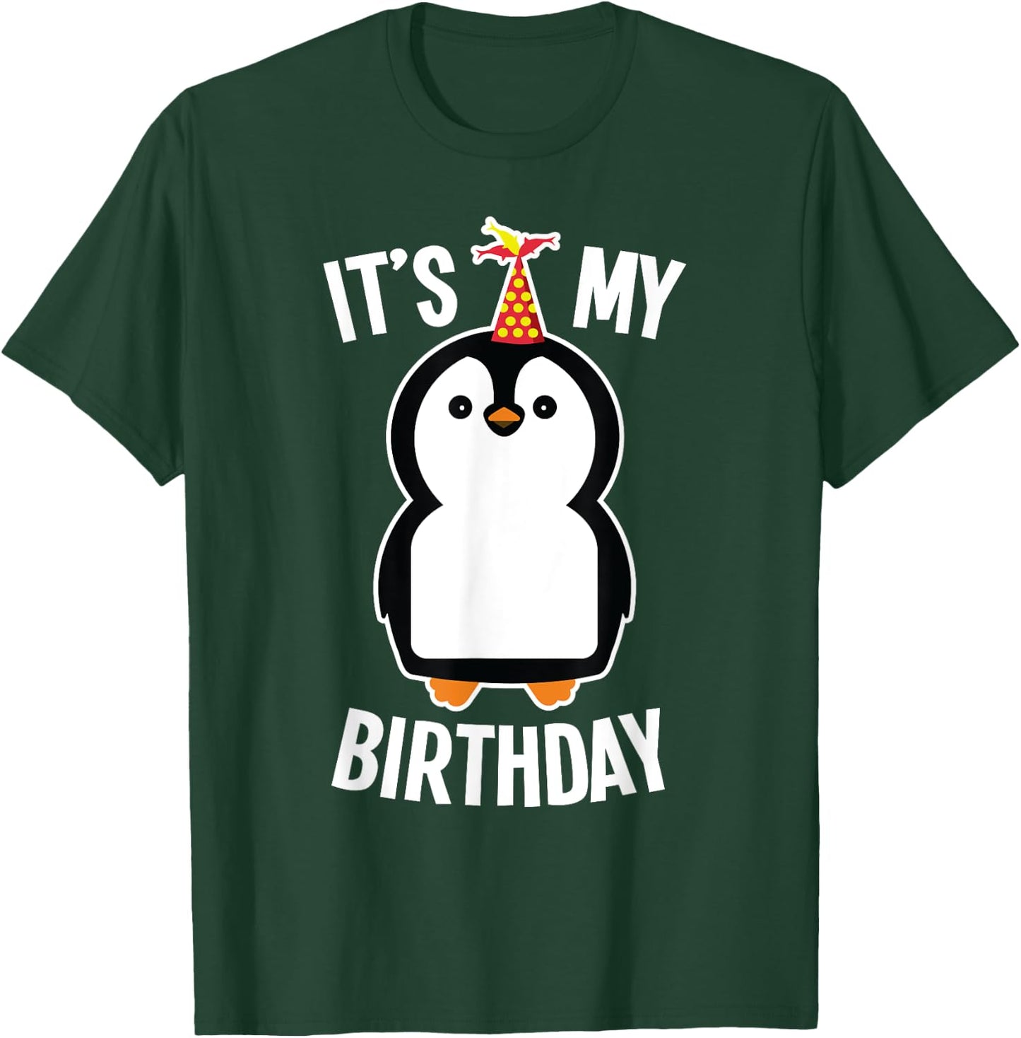 Penguin Birthday Shirt - It's My Birthday T-Shirt - T-Shirt | Forest