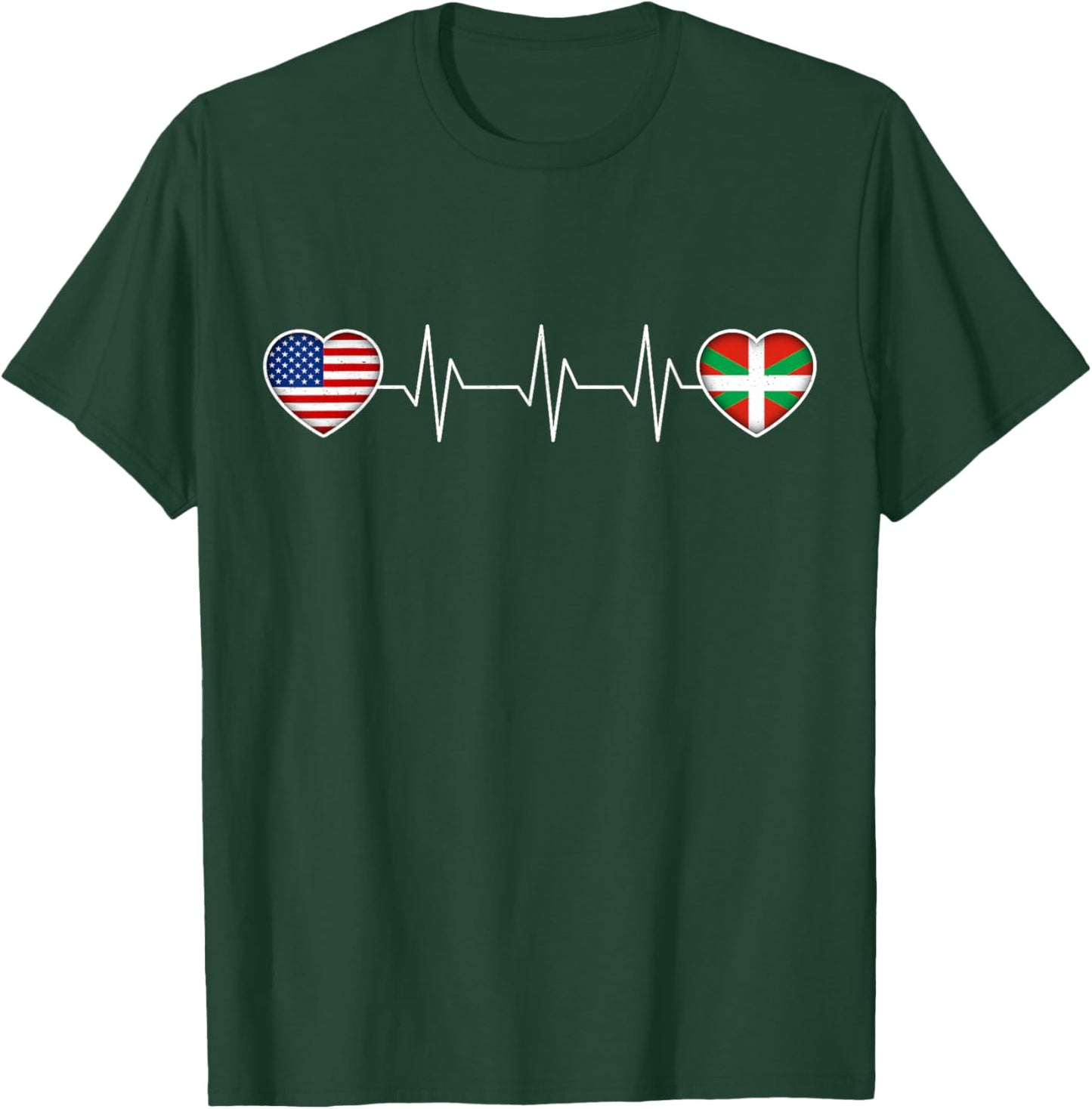 Basque Country & USA T-Shirt - T-Shirt | Forest