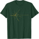 Pulsar Map - Radial Star Diagram T-Shirt - T-Shirt | Forest
