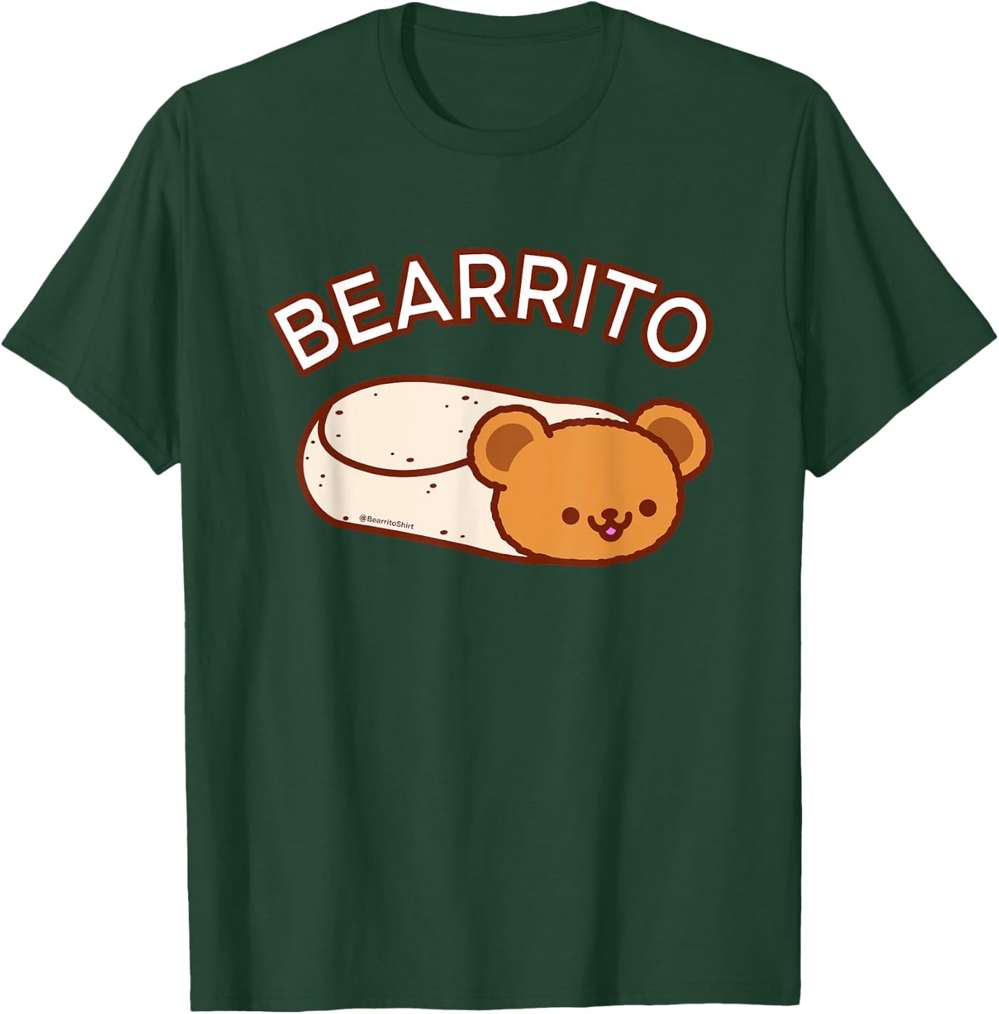 Cute - BEARRITO - Teddy Bear Burrito T-Shirt - T-Shirt | Forest