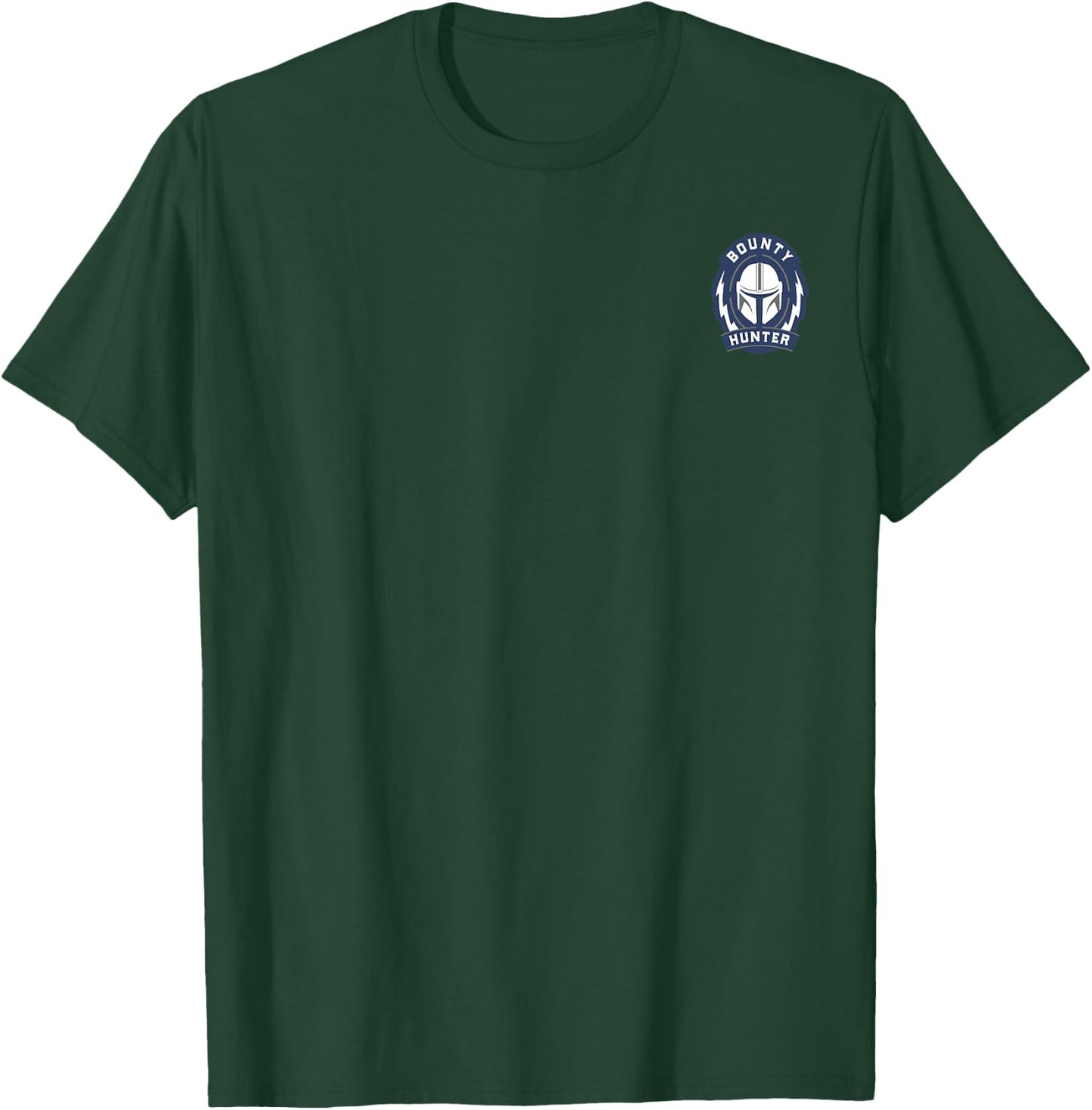Star Wars The Mandalorian Bounty Hunter Left Chest Logo T-Shirt - T-Shirt | Forest