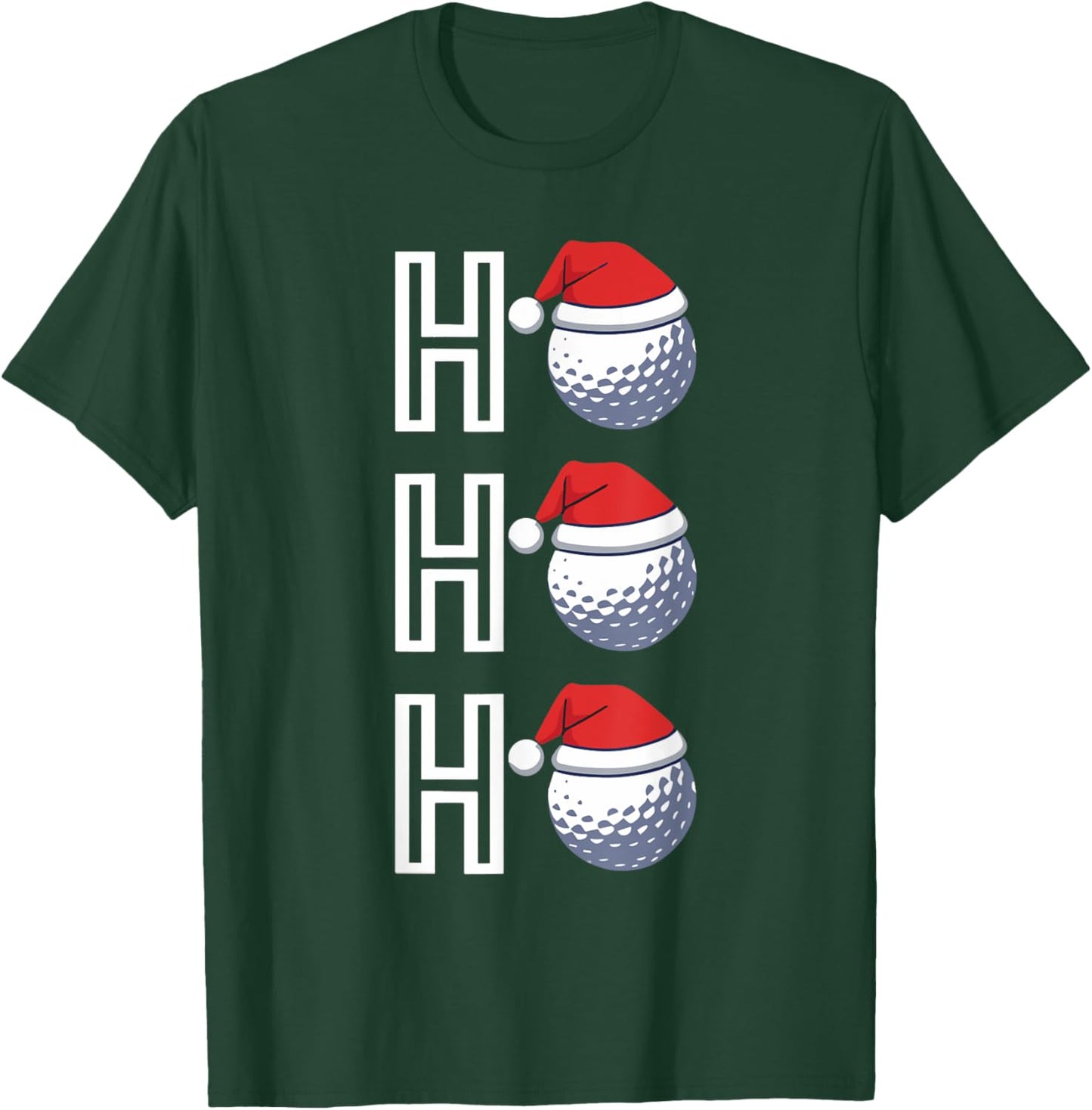 Ho Ho Ho Matching Christmas Golf Pajamas Golf Lover Golfer T-Shirt - T-Shirt | Forest