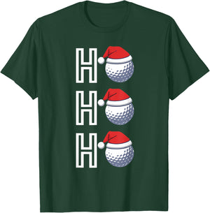Ho Ho Ho Matching Christmas Golf Pajamas Golf Lover Golfer T-Shirt - T-Shirt | Forest