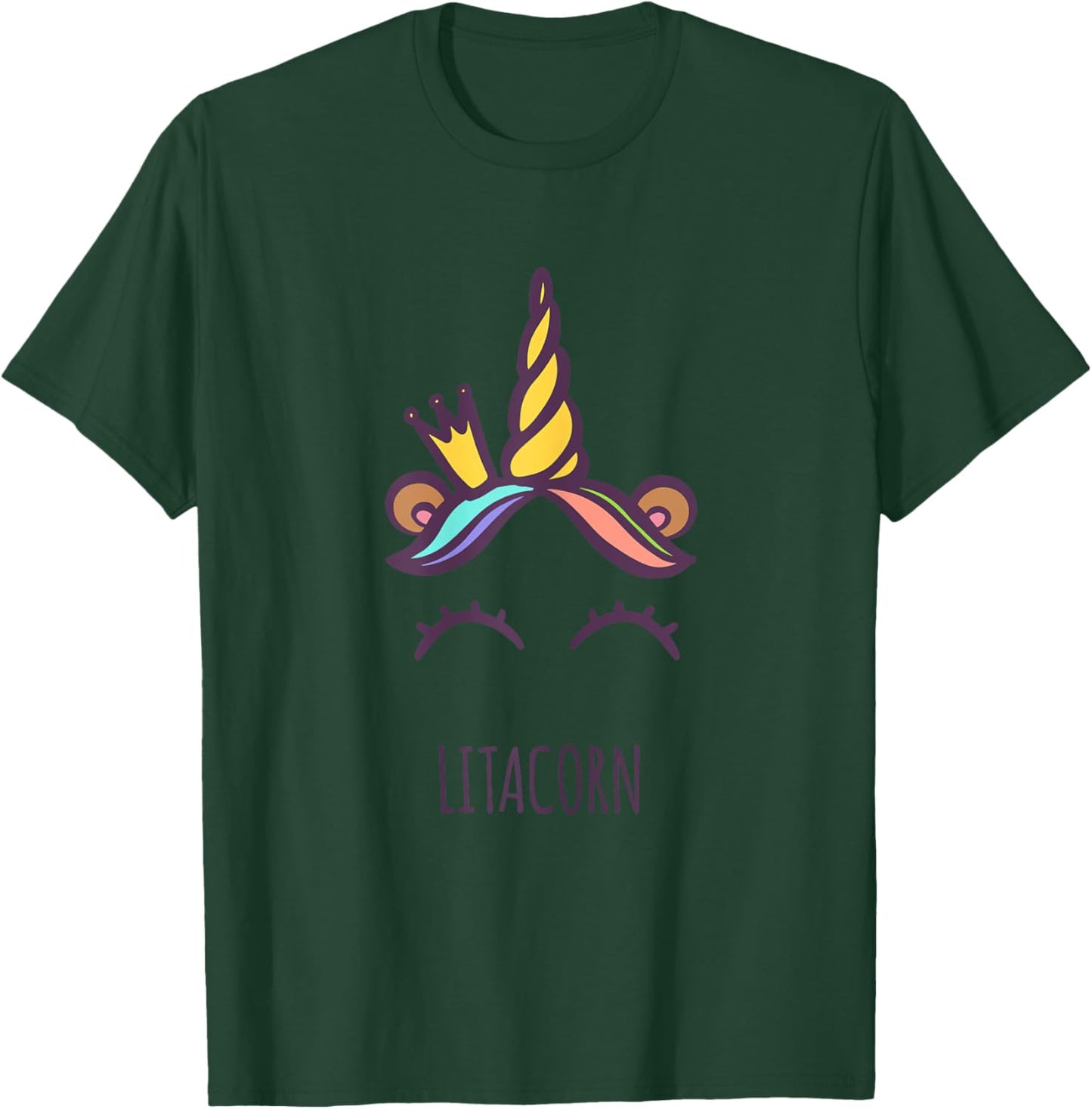 Litacorn Mexican Lita Grandma Unicorn Cute Mothers Day T-Shirt - T-Shirt | Forest