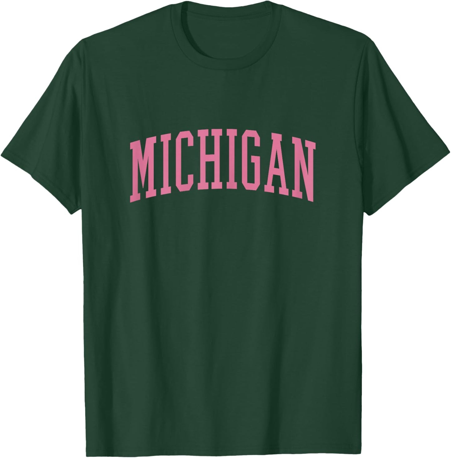 Cute Trendy Pink Michigan T-Shirt - T-Shirt | Forest