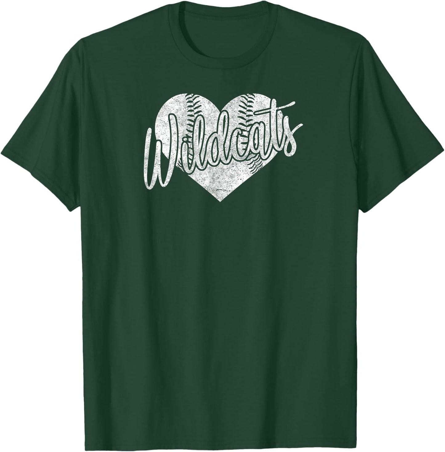 Wildcats Baseball Softball High School Team Mascot Mom T-Shirt - T-Shirt | Forest