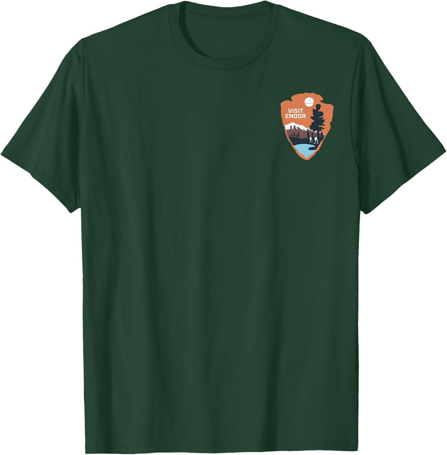 Star Wars Visit Endor Left Chest T-Shirt - T-Shirt | Forest