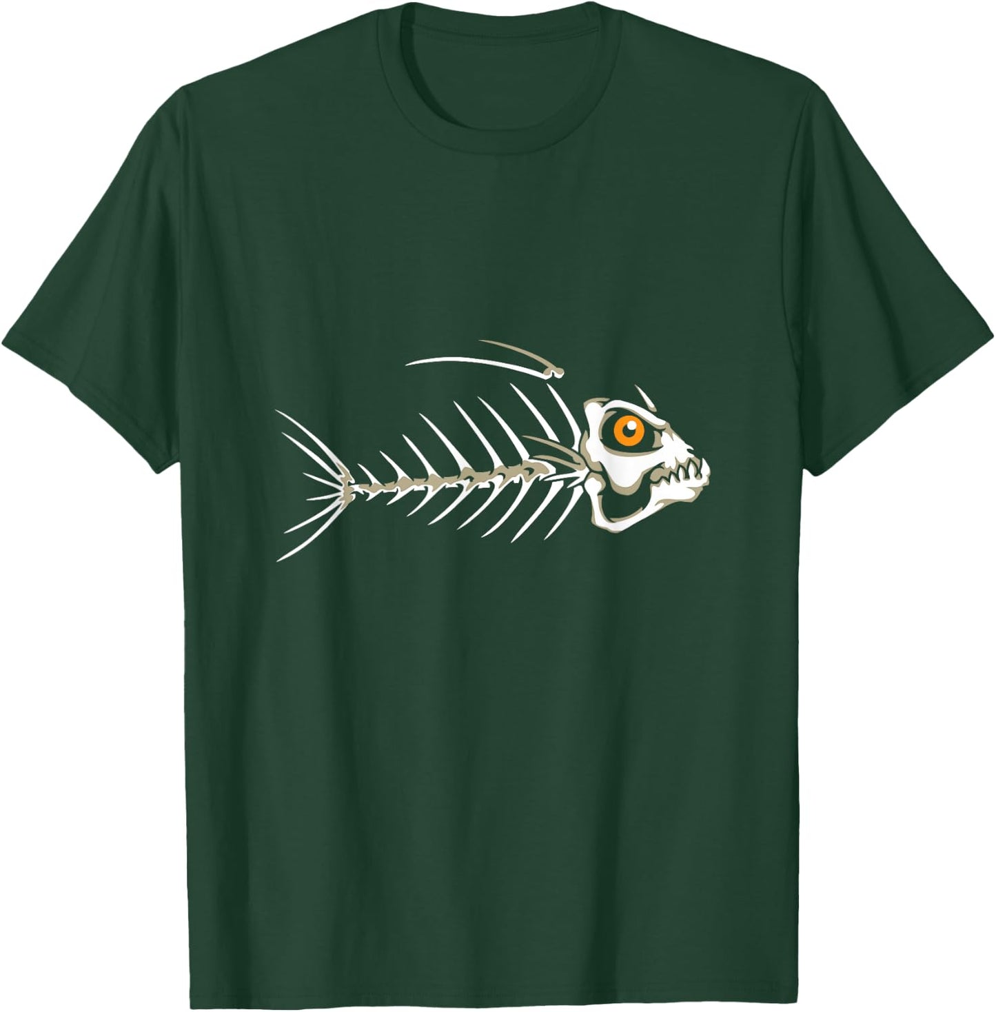 Fish Skeleton Bones T-Shirt - T-Shirt | Forest