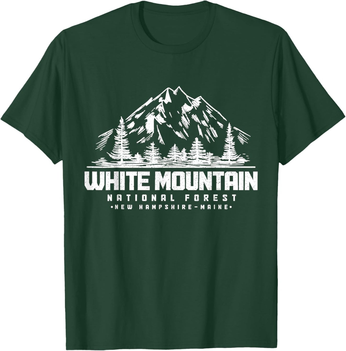 White Mountain National Forest, New Hampshire Maine Vintage T-Shirt - T-Shirt | Forest
