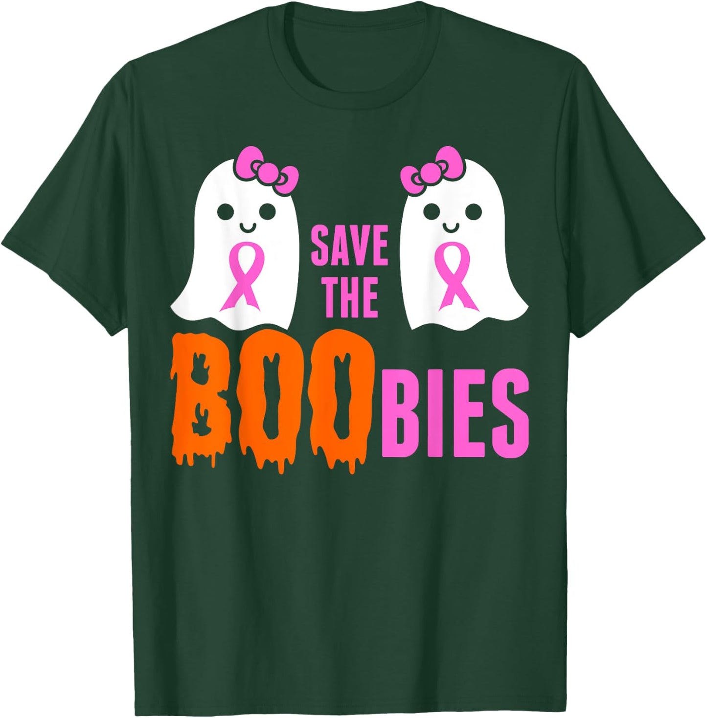 Save The Boobies Halloween T-Shirt - T-Shirt | Forest