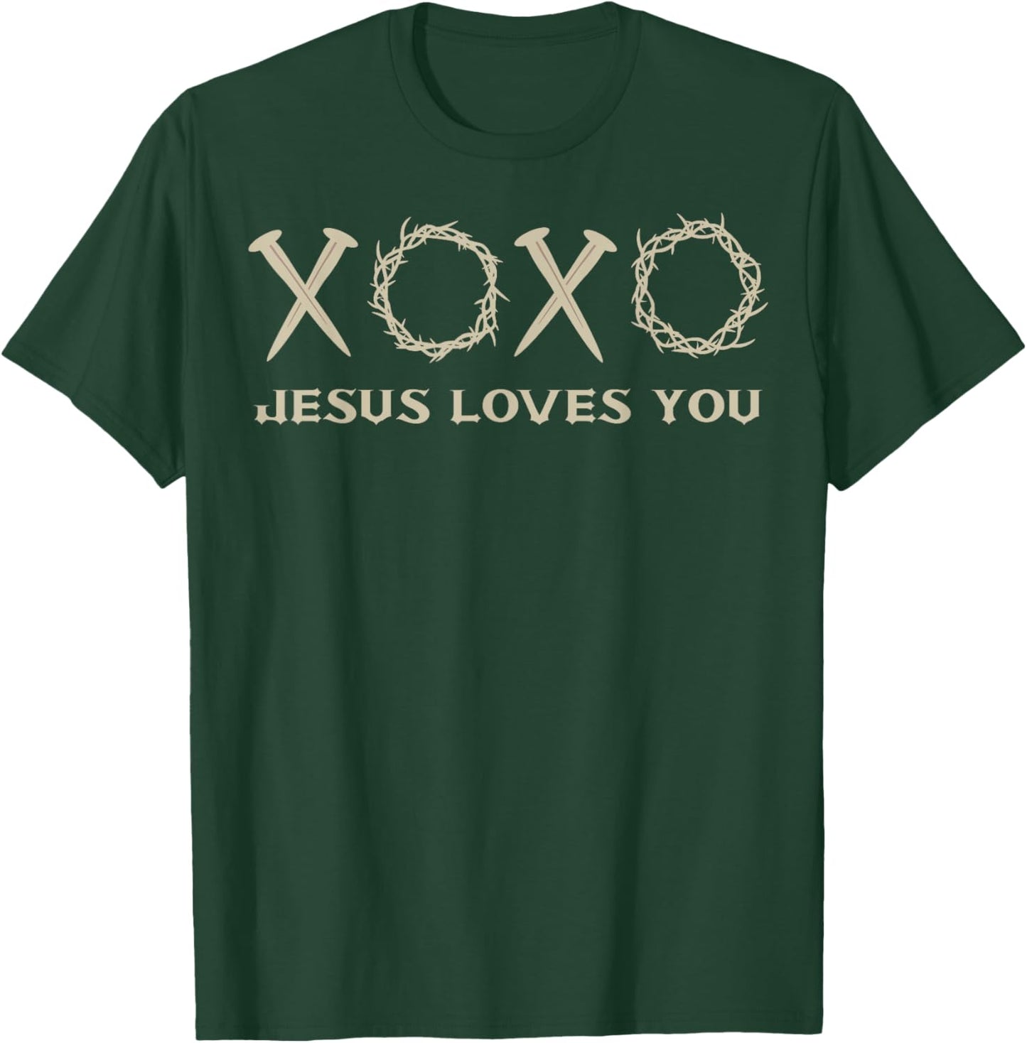 Jesus Loves You Christian Goth T-Shirt - T-Shirt | Forest