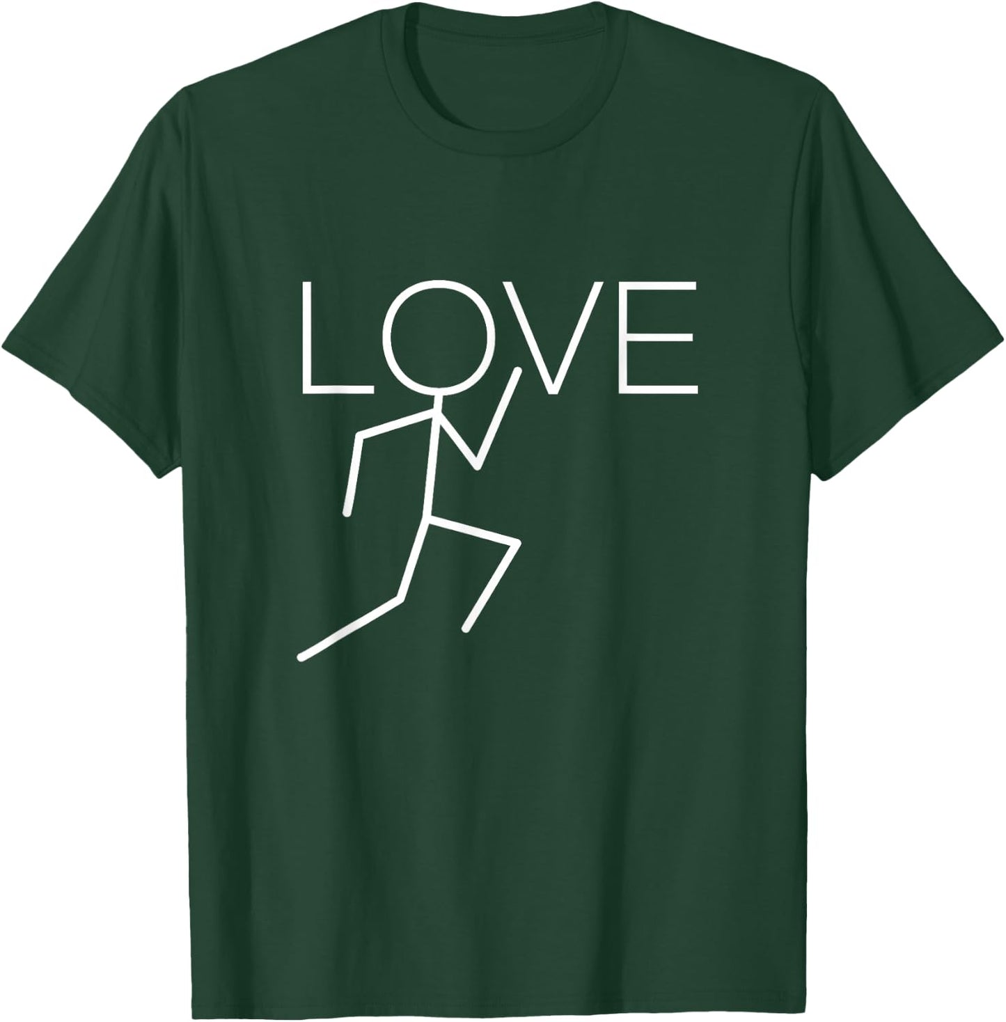 Women Girls Track And Field XC Cross Country Love Running T-Shirt - T-Shirt | Forest