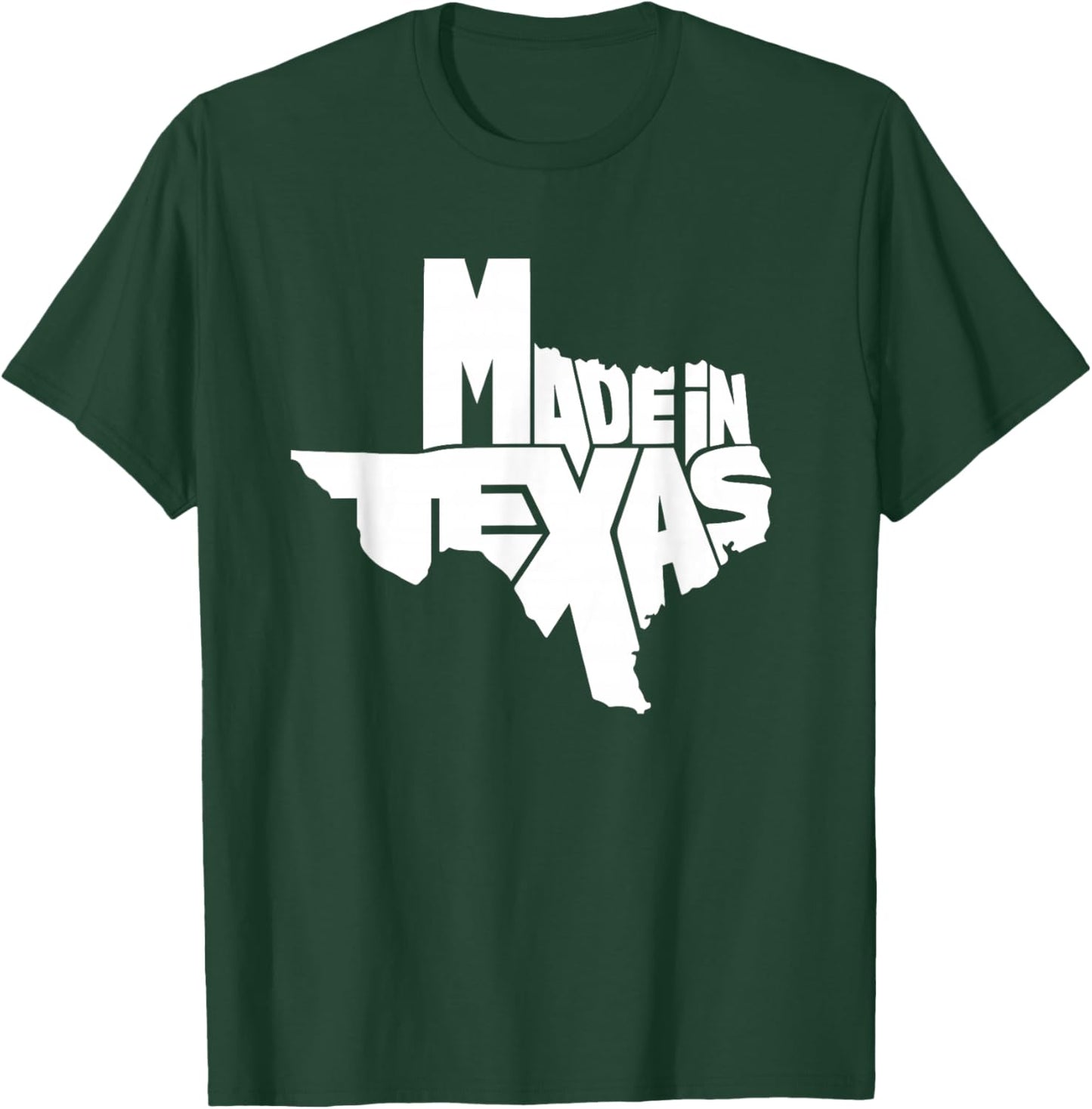 Texas Map - Made in Texas - Throwback Design - Classic T-Shirt - T-Shirt | Forest