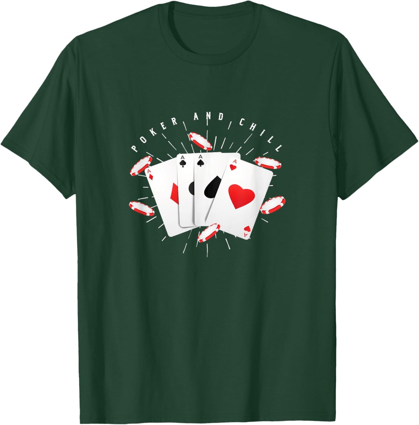 Poker and Relax Aces Card Game Poker Player Money T-Shirt - T-Shirt | Forest