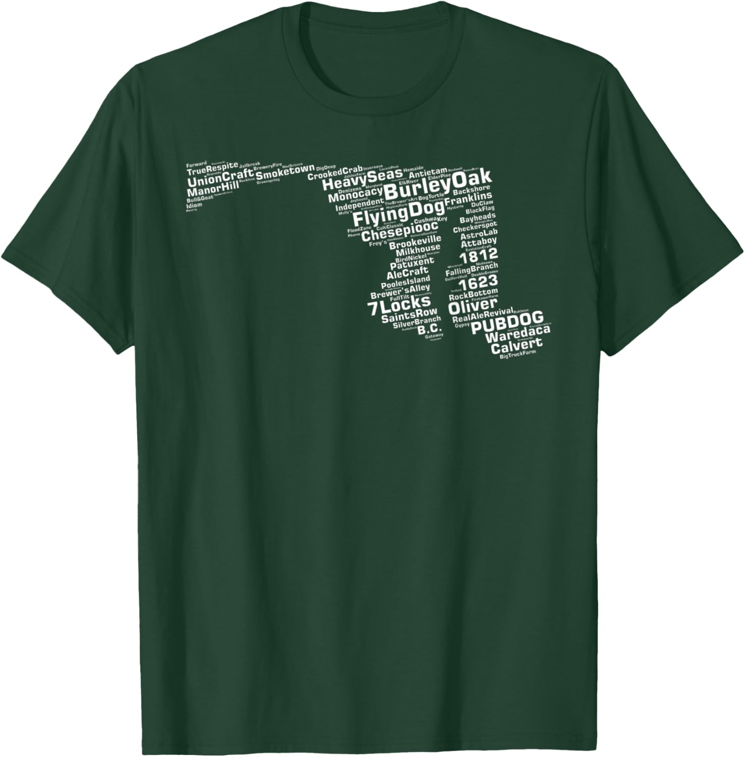 Maryland Breweries T-Shirt - T-Shirt | Forest