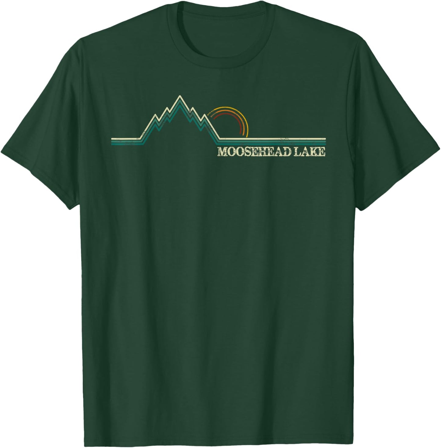 Lake Camping Moosehead Lake Maine Family T-Shirt - T-Shirt | Forest