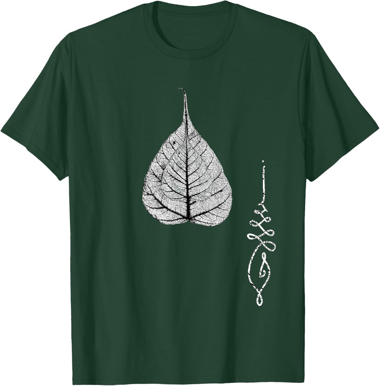 Buddha Bohemian Meditation Bodhi Leaf Unalome T-Shirt - T-Shirt | Forest