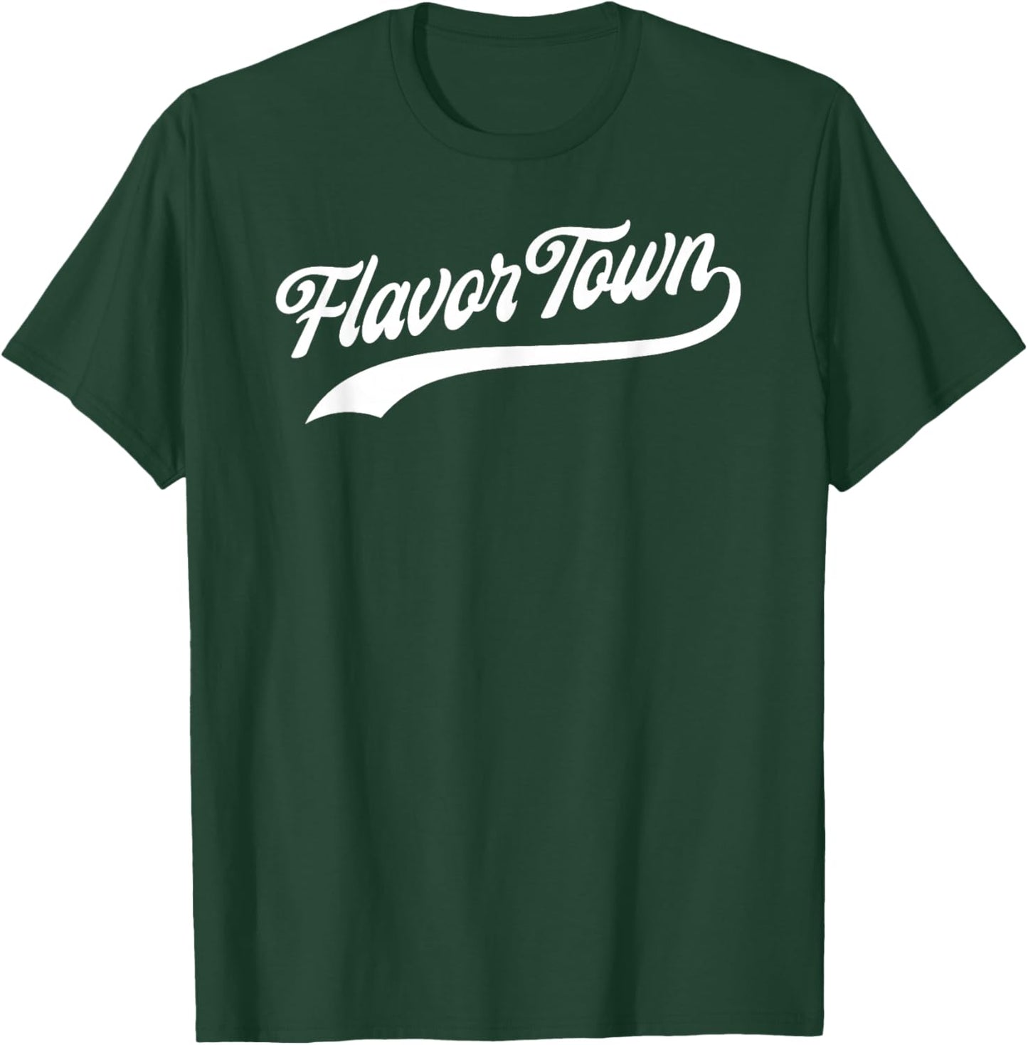 FLAVOR TOWN Classic Baseball Design T-Shirt - T-Shirt | Forest