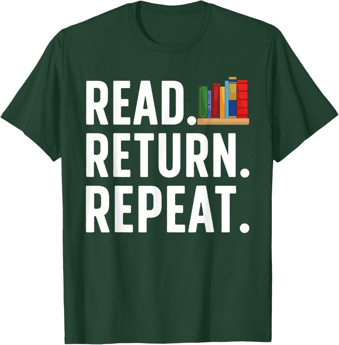 Cool Librarian Art Women Bookaholic School Library T-Shirt - T-Shirt | Forest