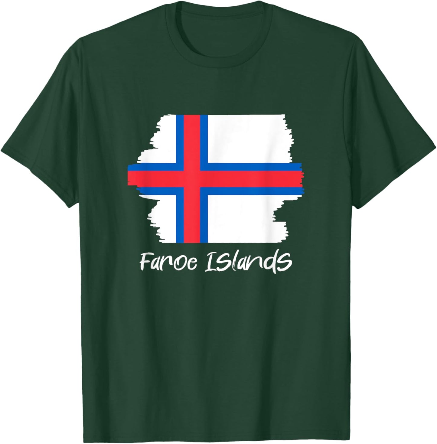 Färöische Flagge Färöer-Inseln Färöer T-Shirt - T-Shirt | Forest