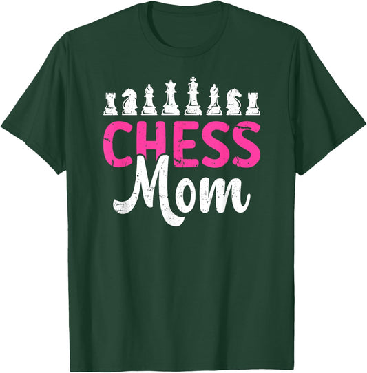 Chess Mom Of A Chess Player Mom Proud Chess Mother T-Shirt - T-Shirt | Forest