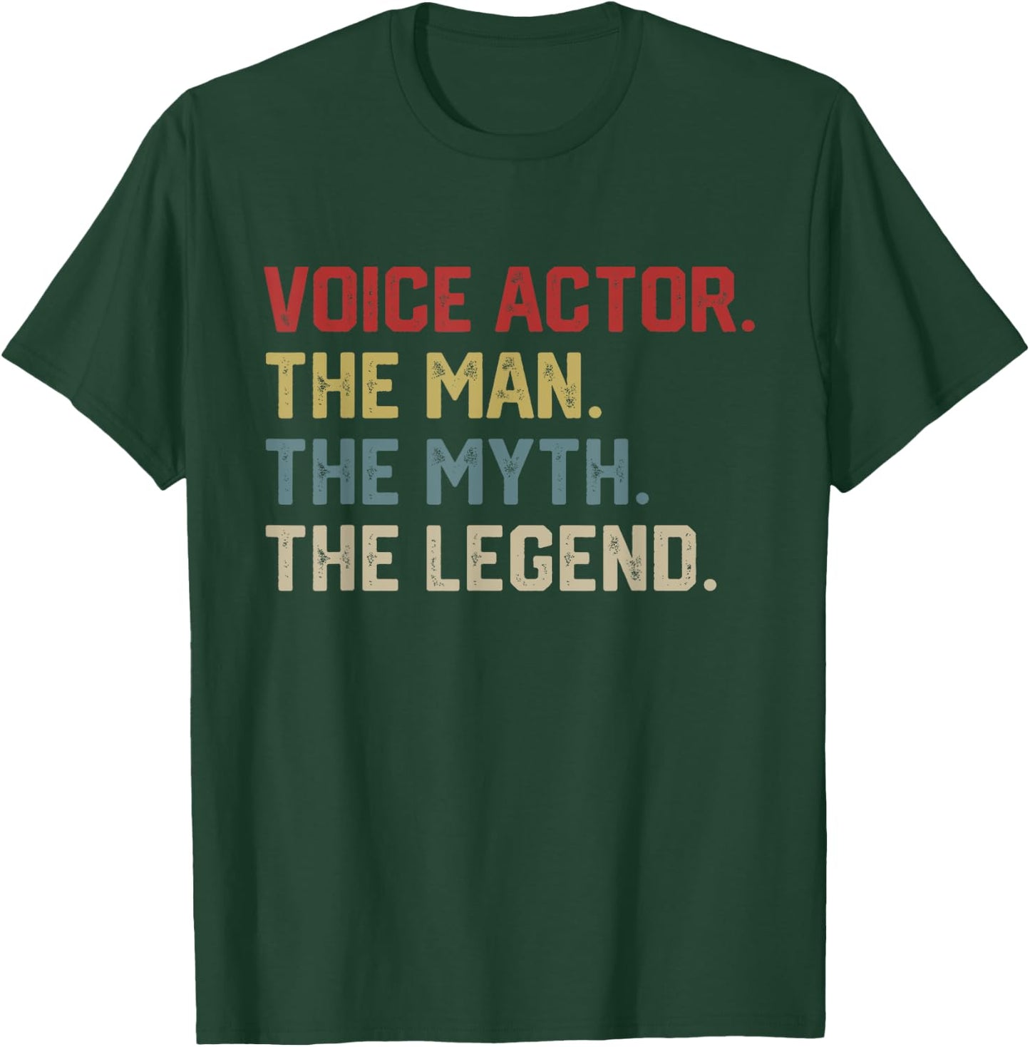 Voice Over Artist Voice Actor Acting Funny T-Shirt - T-Shirt | Forest