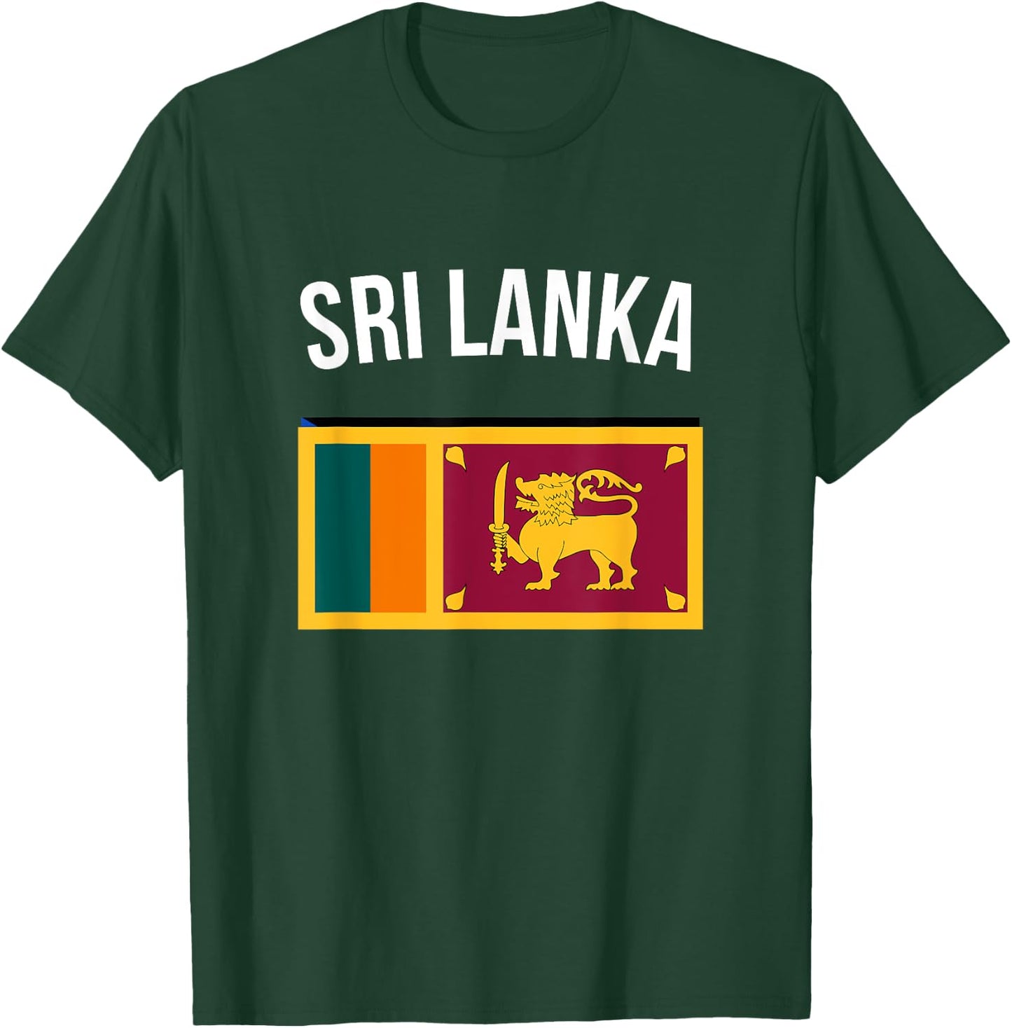 Sri Lanka Sri Lankan Flag Pride Travel Souvenir T-Shirt - T-Shirt | Forest