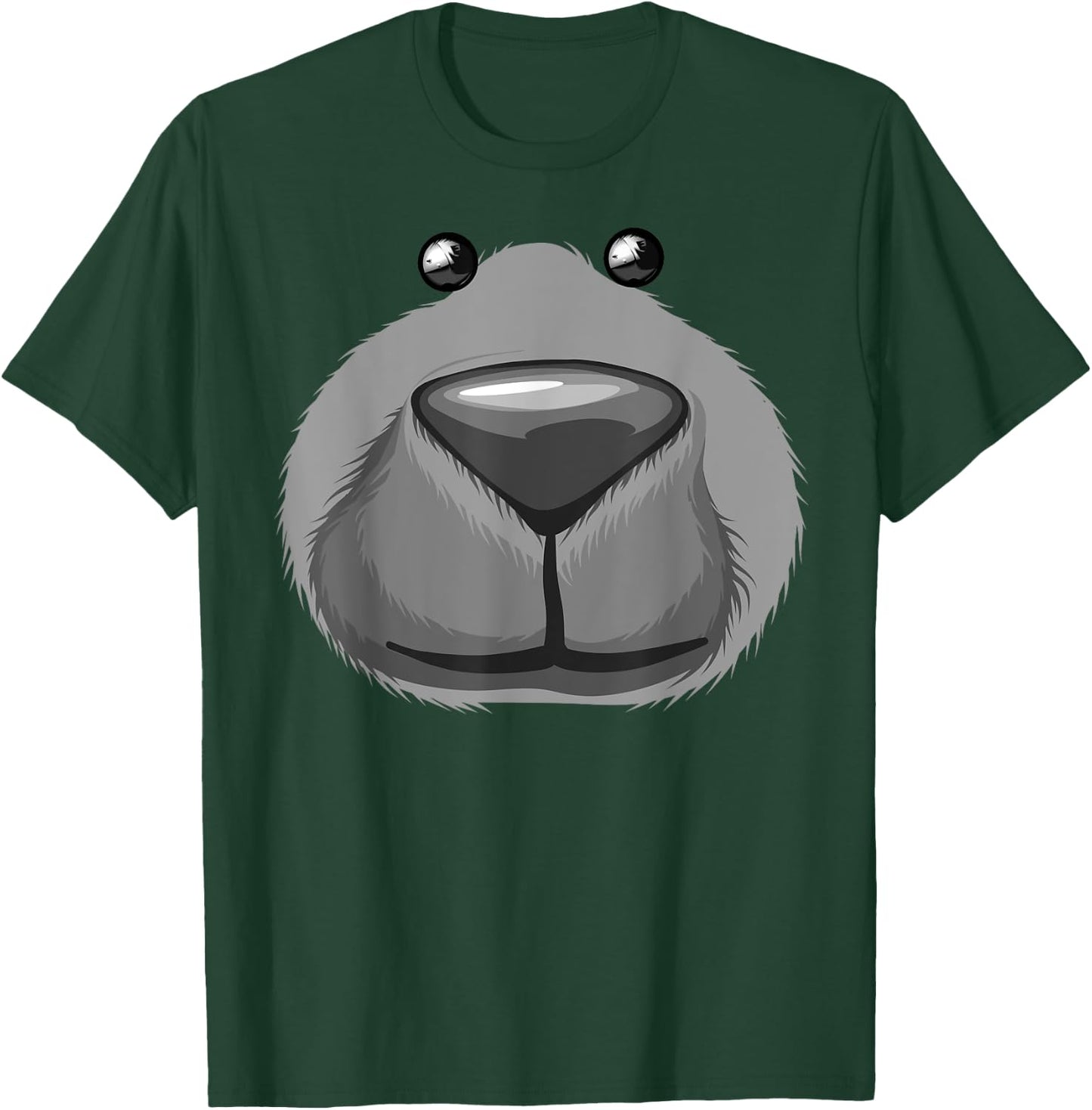 Cute Bear Face Costume Funny Halloween Teddy DIY Gift T-Shirt - T-Shirt | Forest