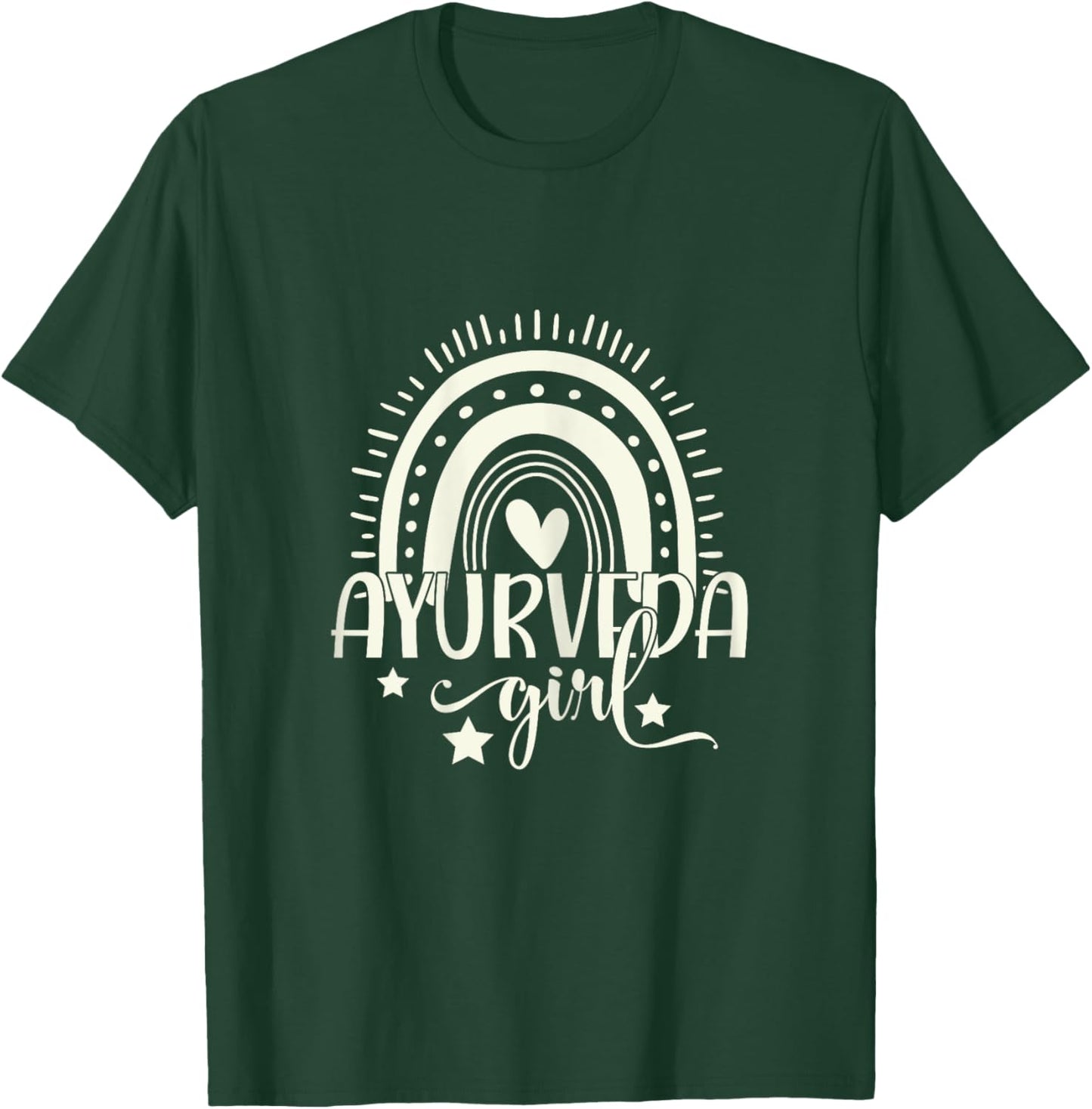 Ayurveda Girl Indian Medicine Holistic Dosha Yoga Wellness T-Shirt - T-Shirt | Forest