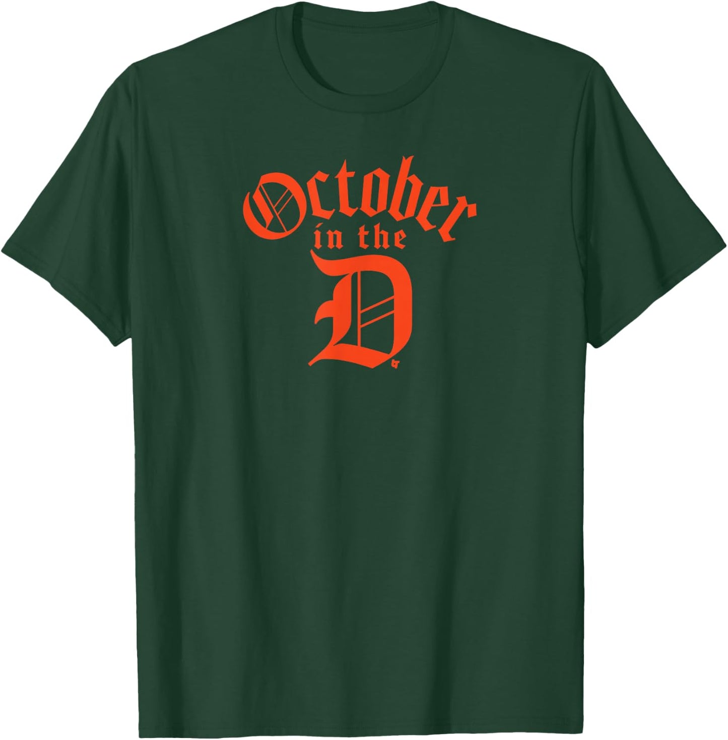 October in the D - Detroit Baseball T-Shirt - T-Shirt | Forest
