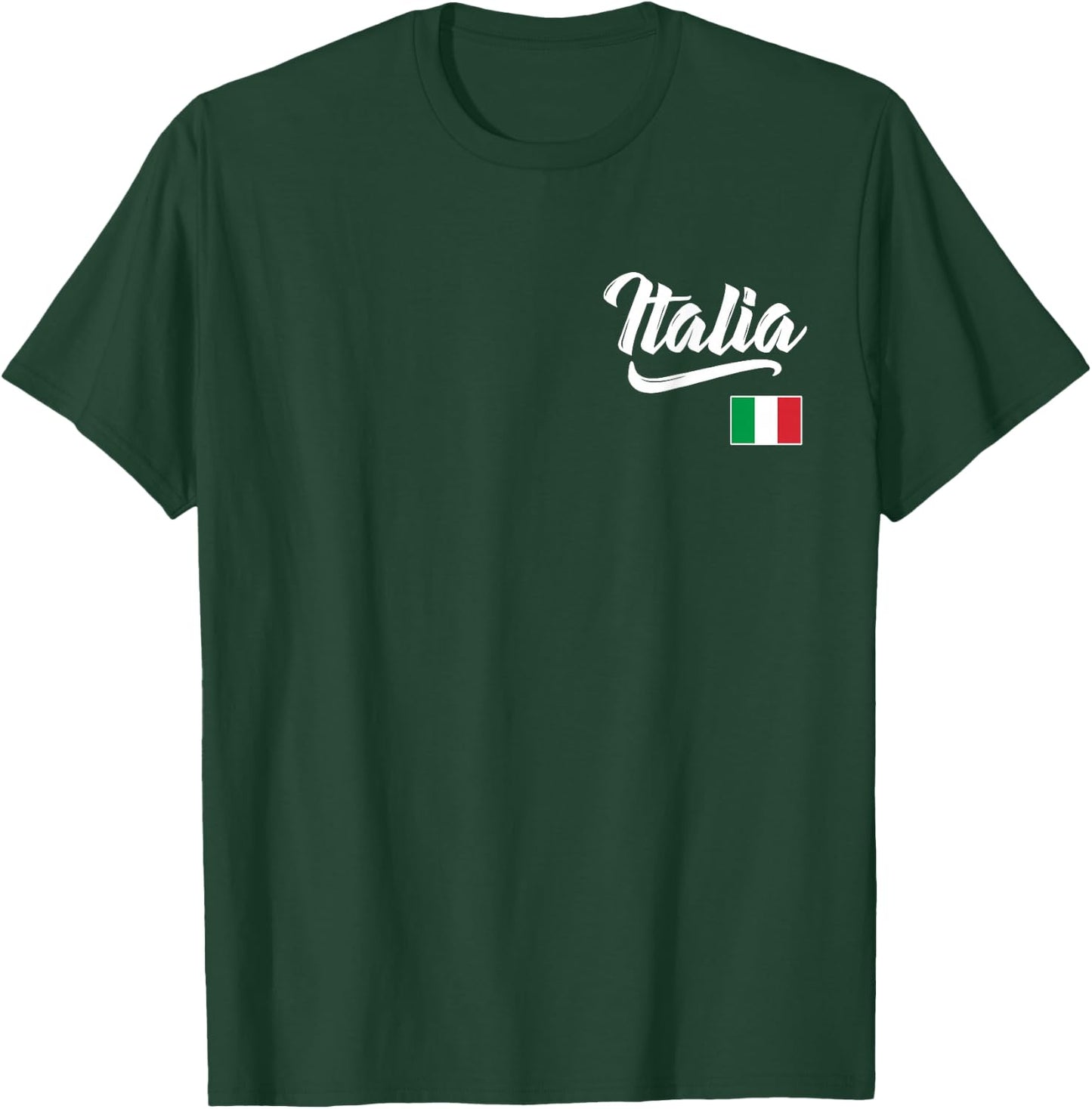 Italia Italian Flag Italy Italiano Family Heritage Men Women T-Shirt - T-Shirt | Forest