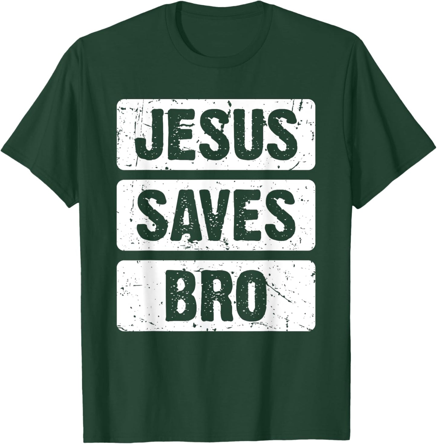 Jesus Saves Bro - Christian Religion T-Shirt - T-Shirt | Forest