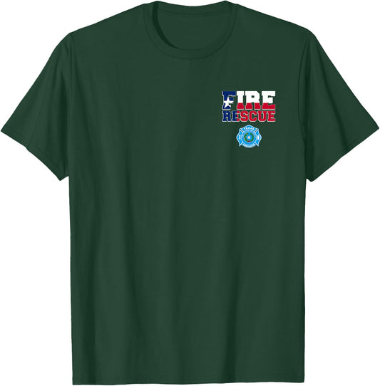 Texas Fire Department Firefighters Firemen T-Shirt - T-Shirt | Forest