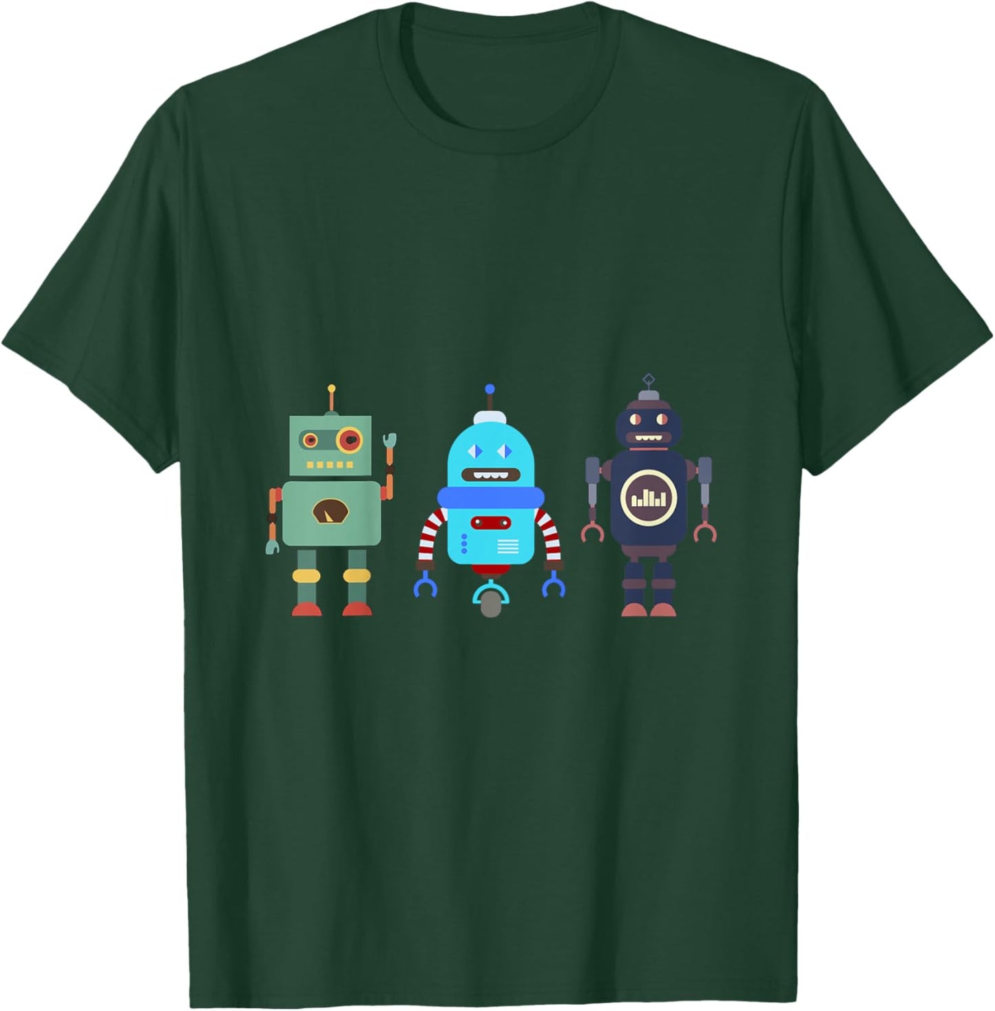 I love Robot Gift All Ages Robotic Kids Girls Boys Robot T-Shirt - T-Shirt | Forest