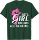 Funny Ice Skating Gift Girls Women Skater Figure Skating T-Shirt - T-Shirt | Forest