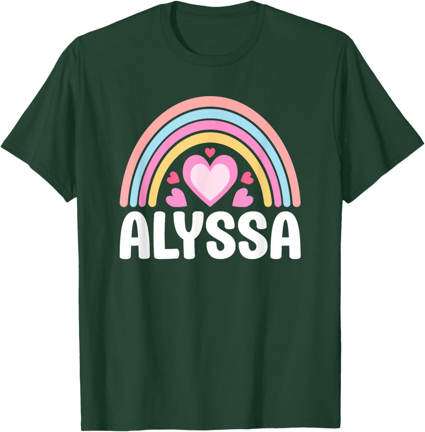 I Love Alyssa Cute Alyssa Lover T-Shirt - T-Shirt | Forest