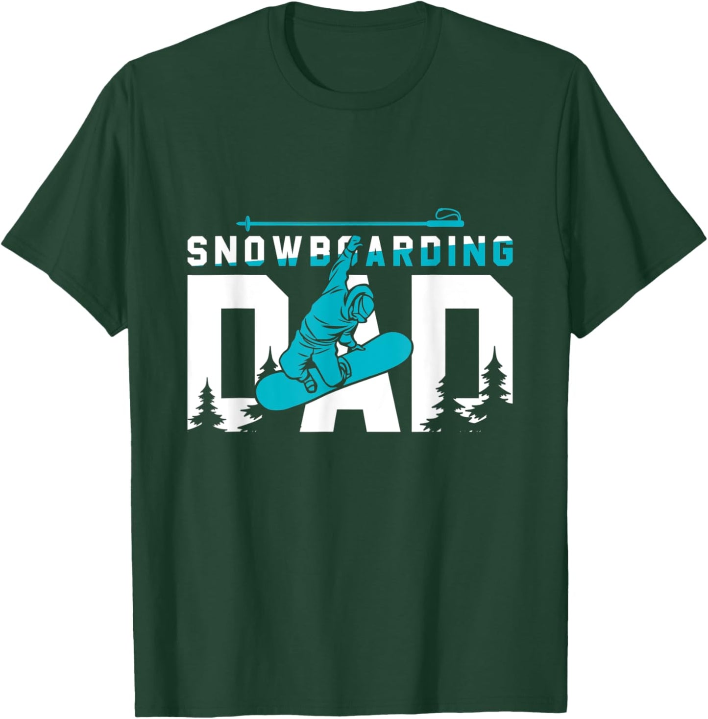 Cool Snowboarding Dad Gift T-Shirt - T-Shirt | Forest
