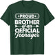 Proud Brother Of An Official Teenager 13th Birthday Gifts T-Shirt - T-Shirt | Forest
