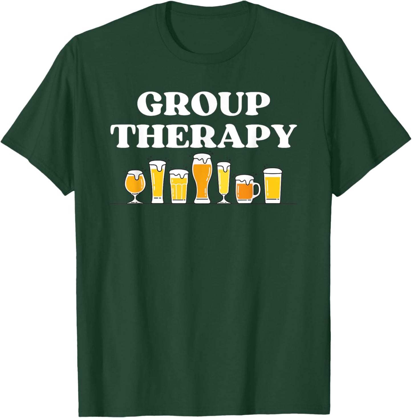 Funny Group Therapy Craft Beer T-Shirt - T-Shirt | Forest