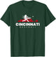Cincinnati Baseball Vintage Minimalist Retro Baseball Lover T-Shirt - T-Shirt | Forest