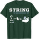 Funny Cat | Yarn | String Theory Men Women T-Shirt - T-Shirt | Forest
