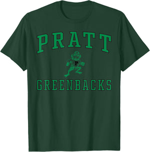 Pratt High School Greenbacks C1 T-Shirt - T-Shirt | Forest